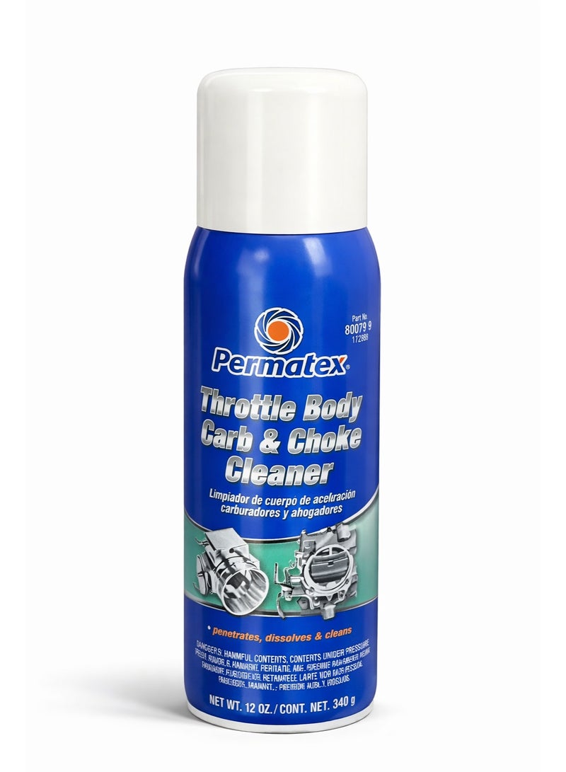 Permatex Throttle Body, Carb & Choke Cleaner – 340 g (12 oz)